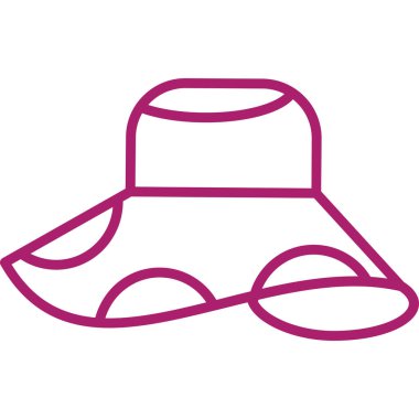 Çizgi çizen bir şapka karalaması.