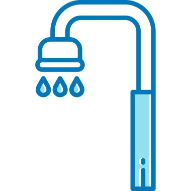 Duş. Web simgesi basit tasarım