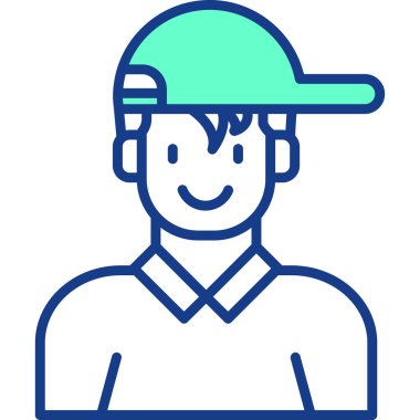 avatar. Web simgesi basit illüstrasyon