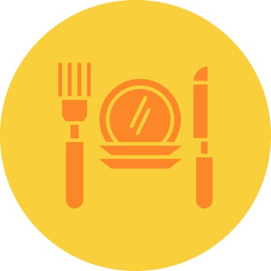 yiyecek ikonu vektör illüstrasyonu