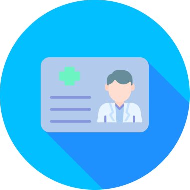 ID kart simgesi vektör illüstrasyonu