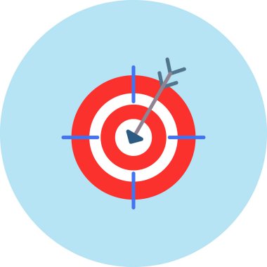 hedef simge vektör illüstrasyonu