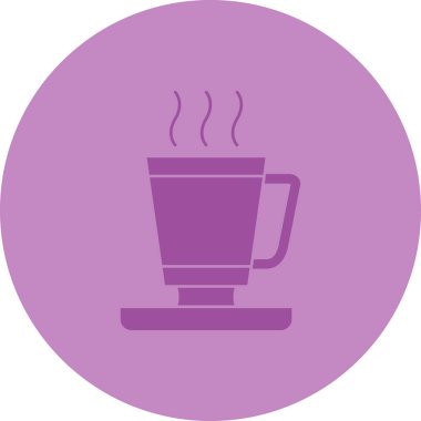 Kahve. Web simgesi basit illüstrasyon