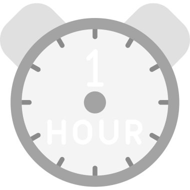 saat düz ikon vektör illüstrasyonu