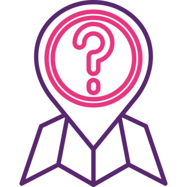 Konum simgesinin vektör illüstrasyonu