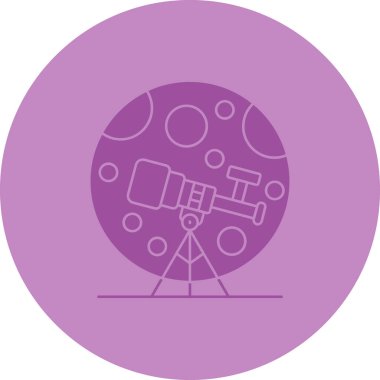 Benzersiz Uydu Vektör Kabartma Simgesi