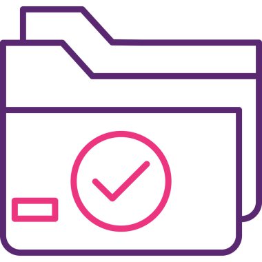 belge simgesi vektör illüstrasyonu