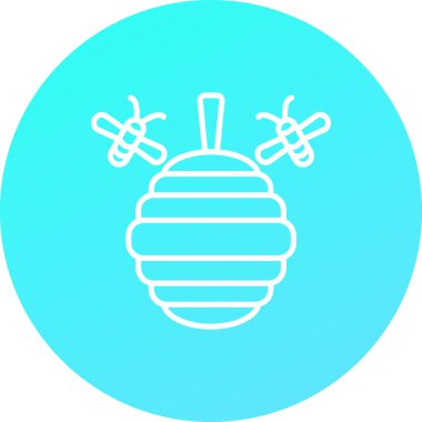 Benzersiz hava balonu vektör çizgisi simgesi