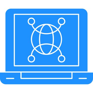 şebeke. Web simgesi basit illüstrasyon