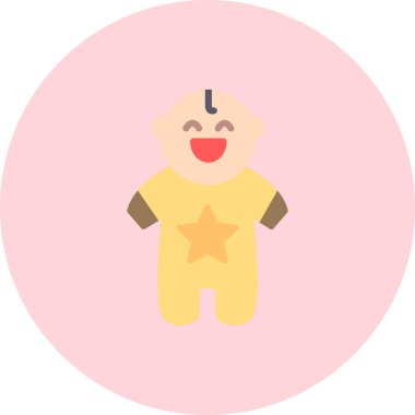 bebek oyuncağı düz simgesi