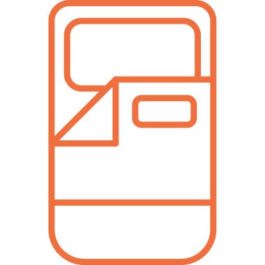 cep telefonu simgesi. Web için telefon vektör simgelerinin özet çizimi