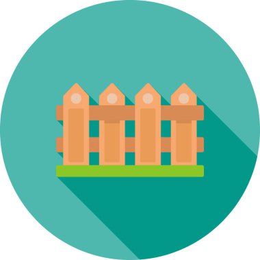 Çit renkli vektör simgesi