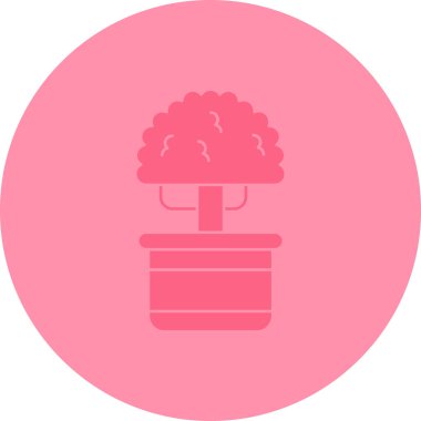 Çiçek simgesinin vektör illüstrasyonu