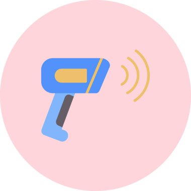 Kablosuz. Web simgesi basit illüstrasyon