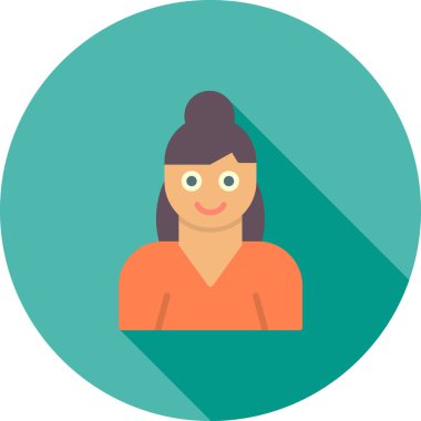 avatar kadın vektör illüstrasyonu