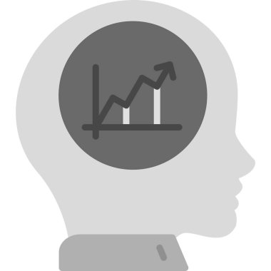 Grafik simgesi olan beyin