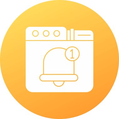 Mutfak fırınlı fırının vektör simgesi