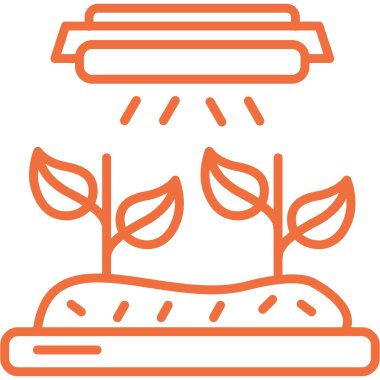 bitki yetiştirme simgesi, vektör illüstrasyonu