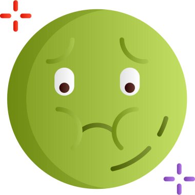 Düz biçimli emoji simgesi simgesi