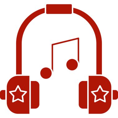 Müzik simgesi vektör illüstrasyonu