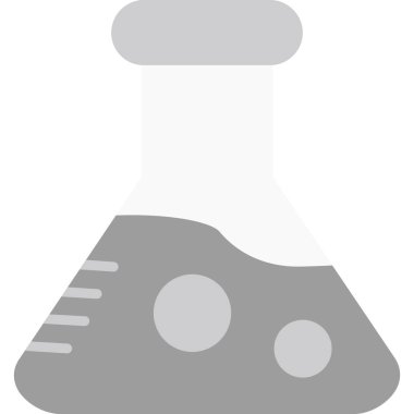 Kimyasal laboratuvar simgesi katı biçimde