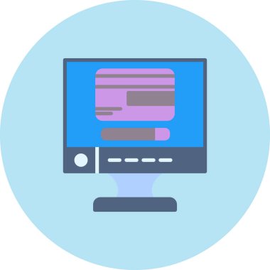 bilgisayar ağı basit simgesi, vektör illüstrasyonu