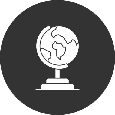 küresel iş simgesi, basit vektör illüstrasyonu