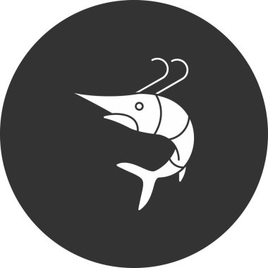 Siyah ve beyaz simgesinin vektör illüstrasyonu