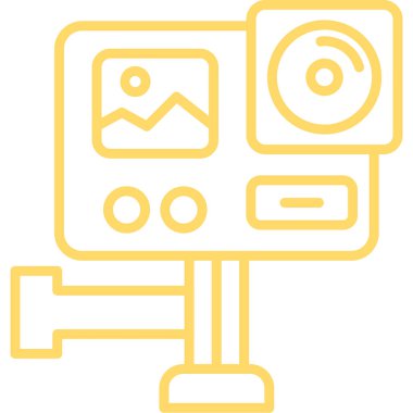 Kamera. Web simgesi basit illüstrasyon