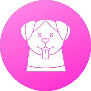 Bir köpeğin vektör çizimi