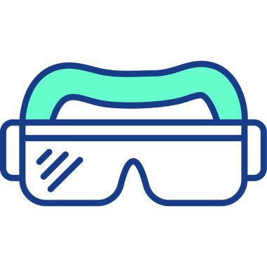 gözlük ikonu vektör illüstrasyonu