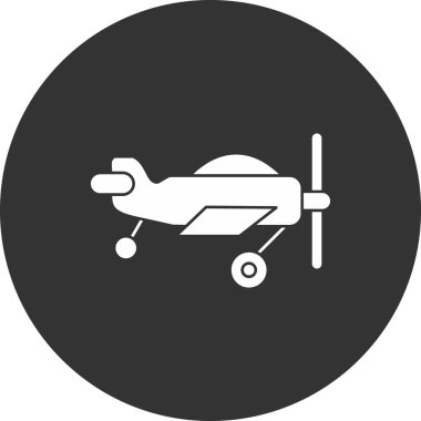 Uçak simgesinin vektör illüstrasyonu