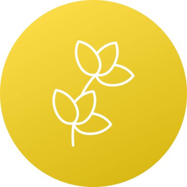 güzel çiçek sembolü vektör simgesi