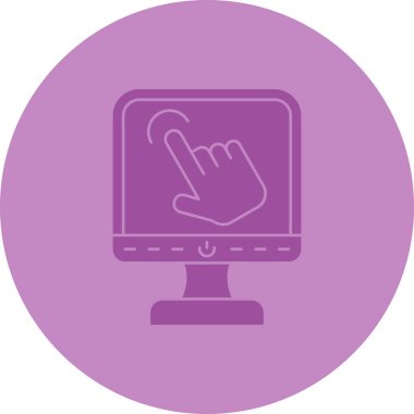 Dokunma simgesinin vektör illüstrasyonu