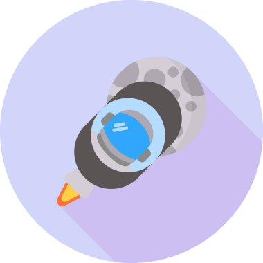 roket ikonu vektör illüstrasyonu