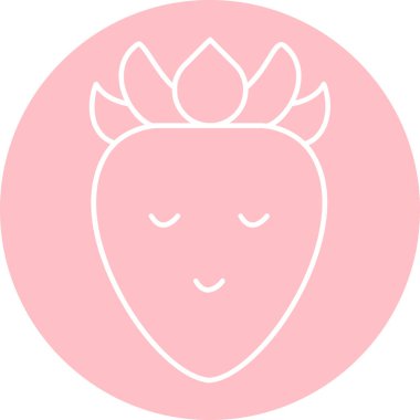 Şirin bir çiçeğin vektör çizimi