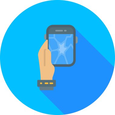 Akıllı telefon. Web simgesi basit illüstrasyon