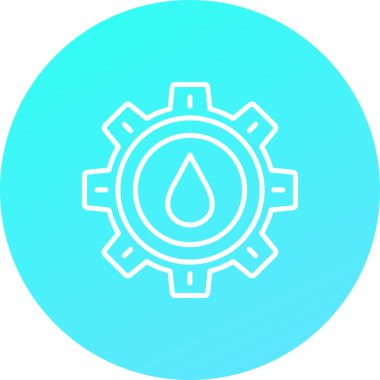 Su damlası ikonu. vektör illüstrasyonu