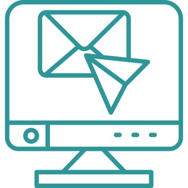 e- posta simgesi, vektör illüstrasyonu