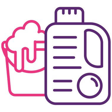 Temizlik servisi. Basit tasarım