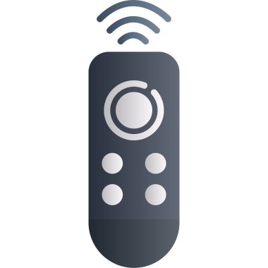 kablosuz kontrol simgesi düz renk vektör tasarımında. kablosuz denetim