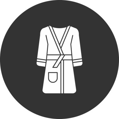 Kadın palto ikonu. Beyaz arkaplanda izole edilmiş web tasarımı için kadın vektör simgesinin basit çizimi