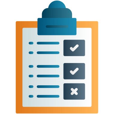 Kontrol listesi. Web simgesi basit tasarım