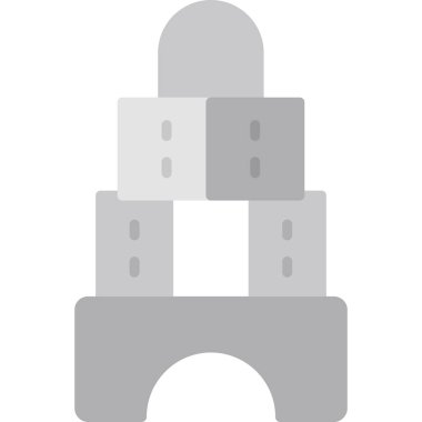 Bina. Web simgesi basit illüstrasyon