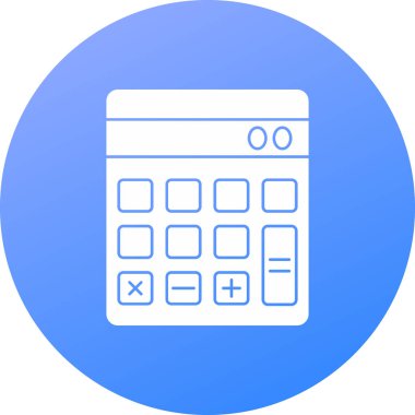 calculator icon, vector illustration simple design