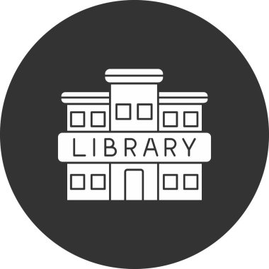 Kütüphane simge vektör çizim