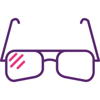 gözlük simgesinin vektör illüstrasyonu