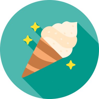 Düz stil dondurma ikonu