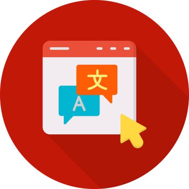 Düz stil Çin Yeni Yıl simgesi