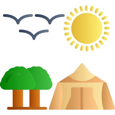 Yaz sezonu Icon set.